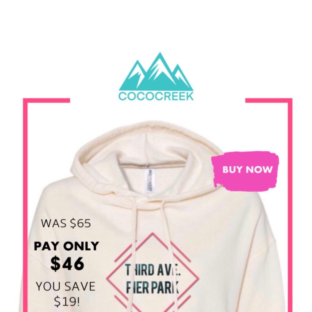 Cococreek Beige Cropped Hoodie